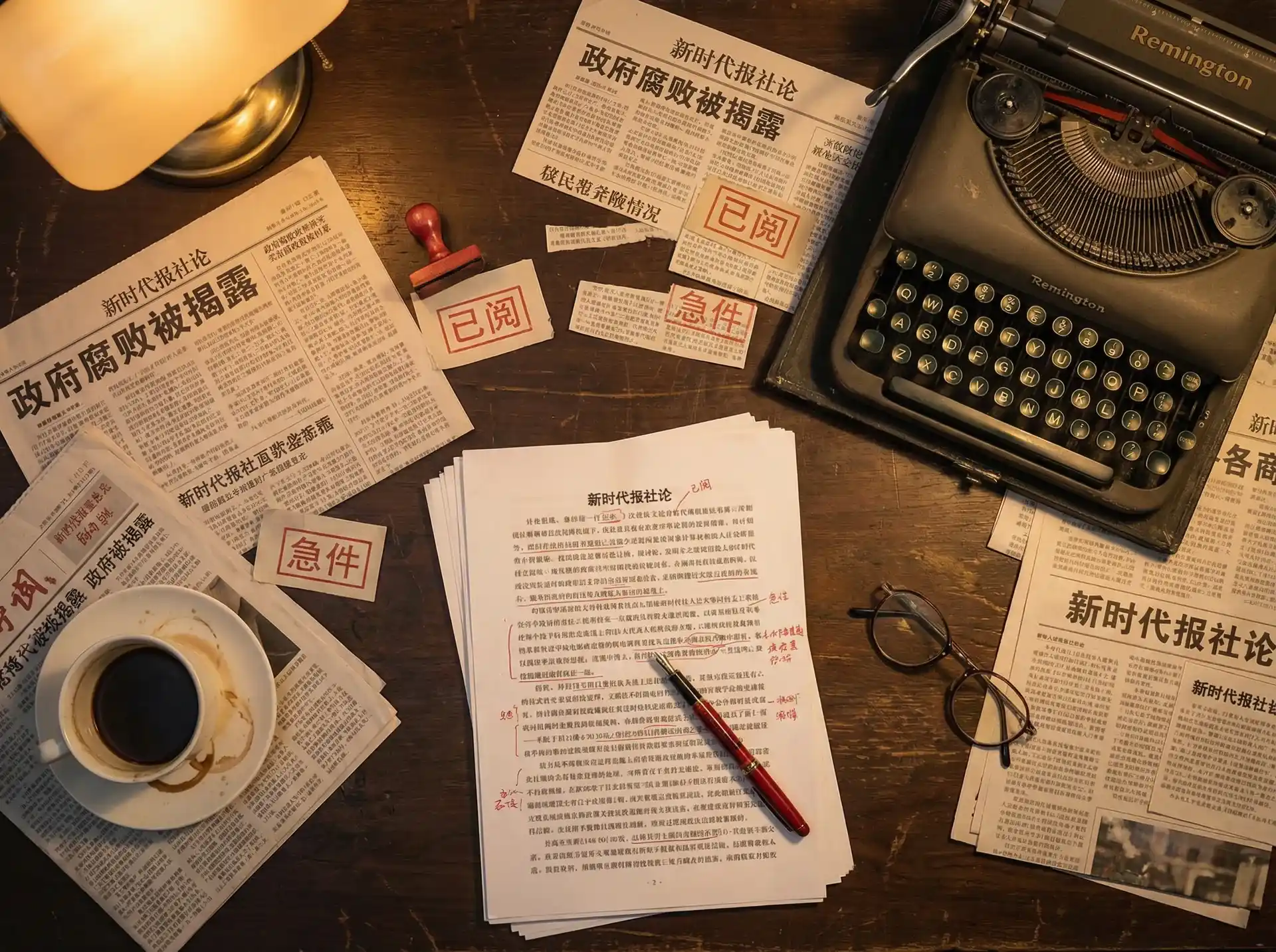 优越会app - 报社编辑部工作场景